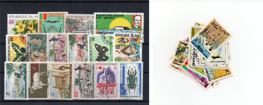 29 selos diferentes do Mali