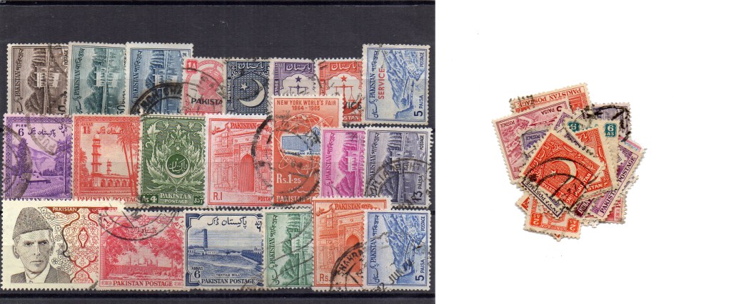45 selos diferentes do Paquistão 