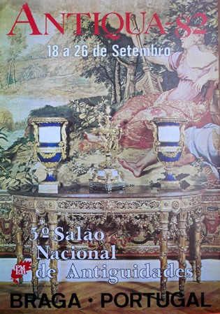 Cartaz Antiqua-82. 3º Salão Nacional de Antiguidades. Braga - Portugal