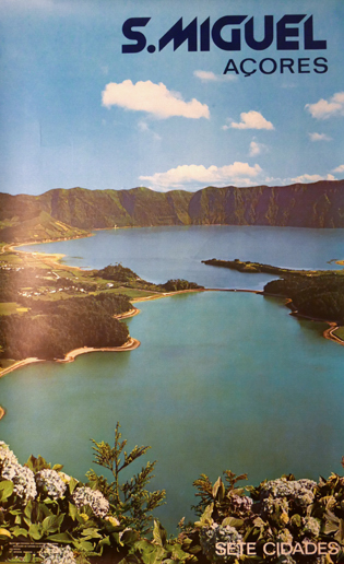 Cartaz S. Miguel. Açores. Sete Cidades