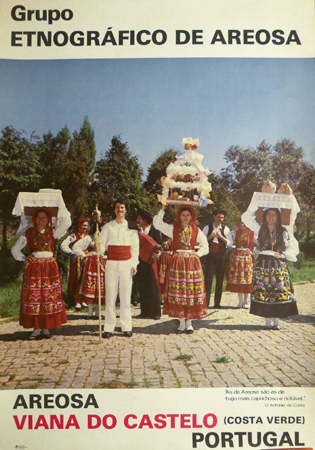 Cartaz Grupo Etnográfico de Areosa. Viana do Castelo (Costa Verde). Portugal