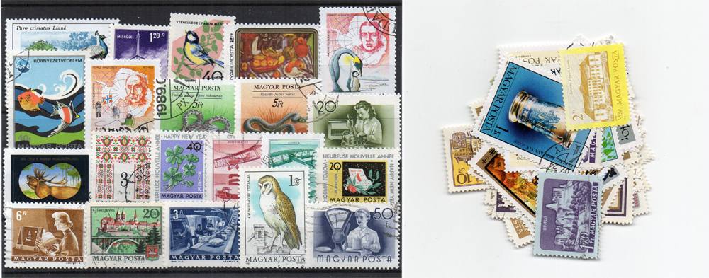 60 selos diferentes da Hungria