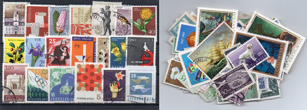 240 selos diferentes da Jugoslávia