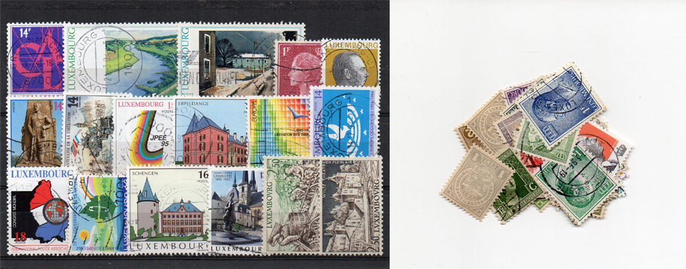 50 selos diferentes do Luxemburgo