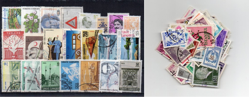 125 selos diferentes da Turquia