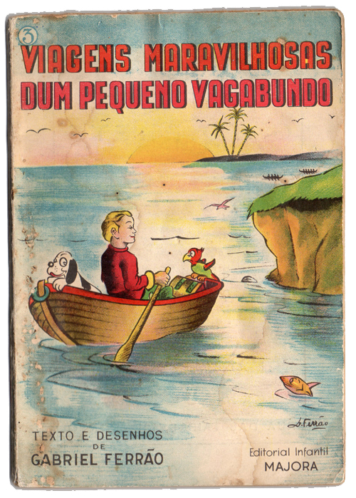 Livro antigo Majora - Viagens maravilhosas dum pequeno vagabundo