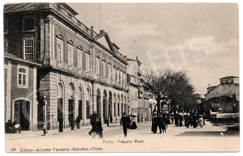 Postal antigo do Porto - Palácio Real. Edição Alberto Ferreira