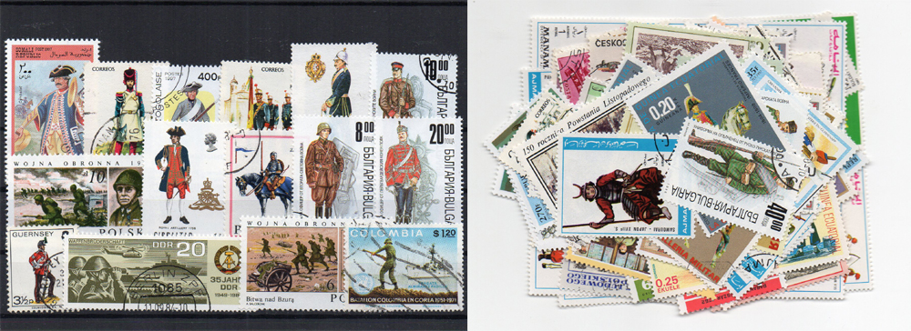 90 selos diferentes de militares