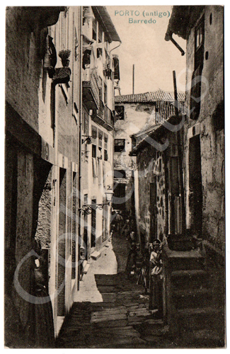 Postal antigo do Porto (antigo) Barredo