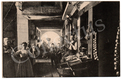 Postal Porto (antigo) – Interior dos arcos da Ribeira