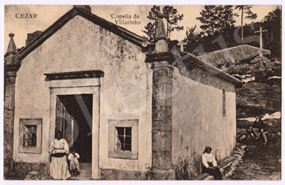 Postal antigo de Cesar. Capela de Vilarinho