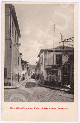 Postal antigo de Famalicão Rua Cândido dos Reis (Antiga Rua Direita)