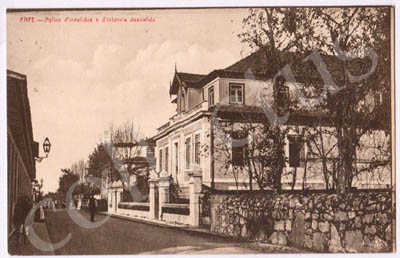 Postal antigo de Fafe - Asilos de inválidos e de infância desvalida