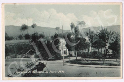 Postal antigo de Estação do Caminho de Ferro - Fafe