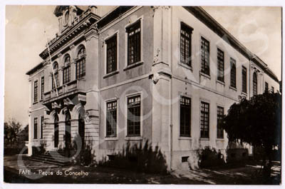 Postal antigo de Fafe - Paços do Concelho