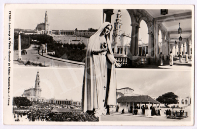 Postal antigo de Fátima - Lembrança de Fátima