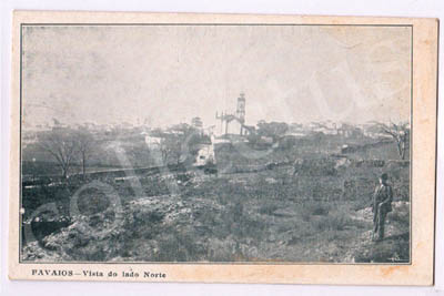 Postal antigo de Favaios - Vista do lado Norte