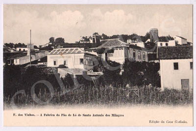 Postal antigo de Figueiró dos Vinhos - A Fábrica do Pão de Ló de Santo António dos Milagres