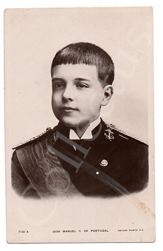 Postal antigo da Monarquia portuguesa