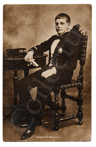 Postal antigo da Monarquia portuguesa