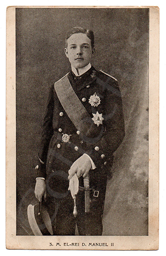 Postal antigo da Monarquia portuguesa