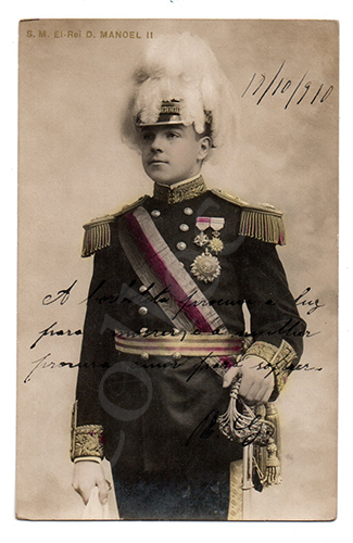 Postal antigo da Monarquia portuguesa