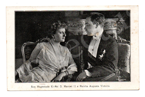 Postal antigo da Monarquia portuguesa