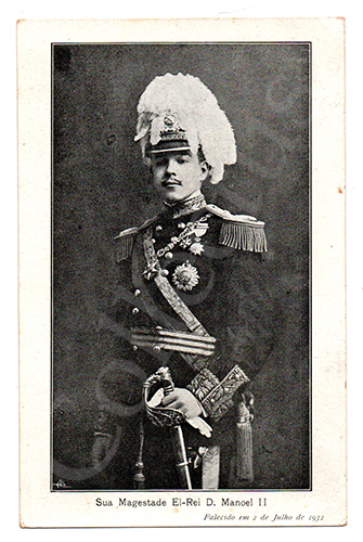 Postal antigo da Monarquia portuguesa