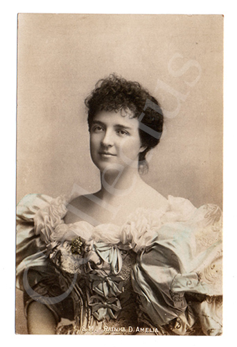 Postal antigo da Monarquia portuguesa