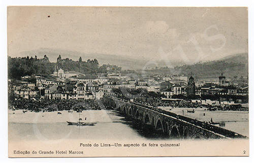 Postal antigo Ponte de Lima