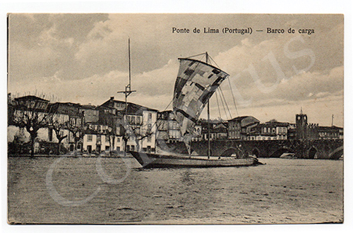 Postal antigo Ponte de Lima