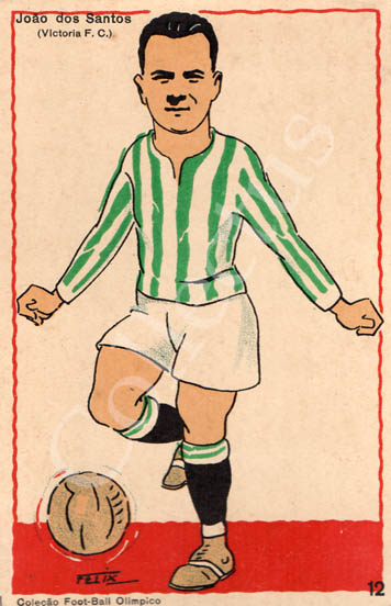 Postal antigo de futebol