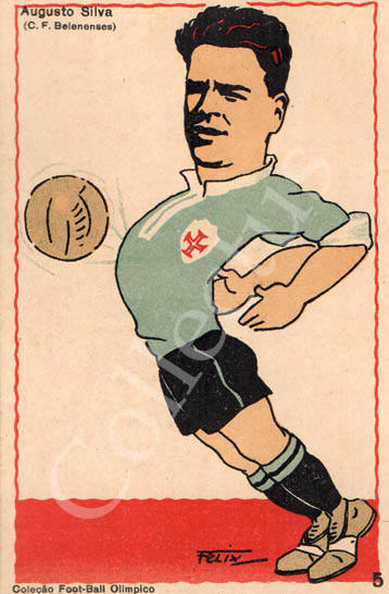 Postal antigo de futebol