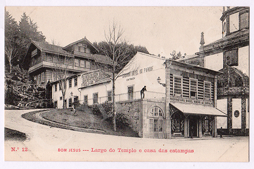 Postal antigo de Braga - Bom Jesus do Monte