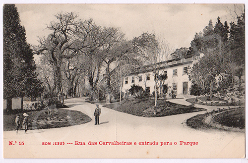 Postal antigo de Braga - Bom Jesus do Monte