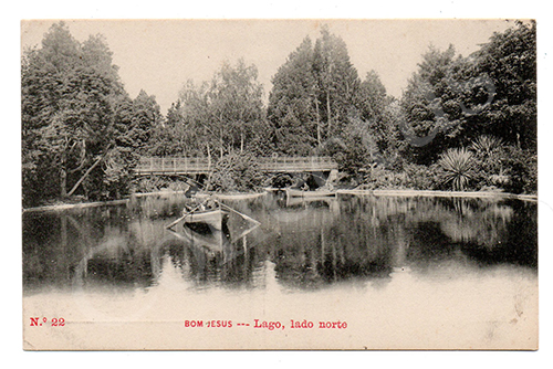 Postal antigo de Braga - Bom Jesus do Monte
