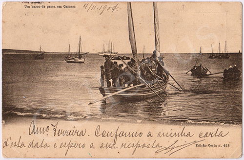 Postal antigo de Cascais