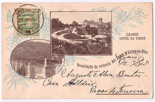 Postal antigo de Entre-os-Rios