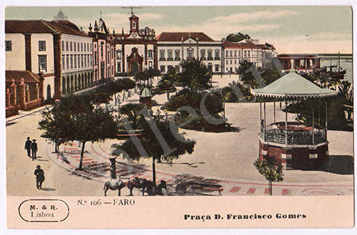 Postal antigo de Faro