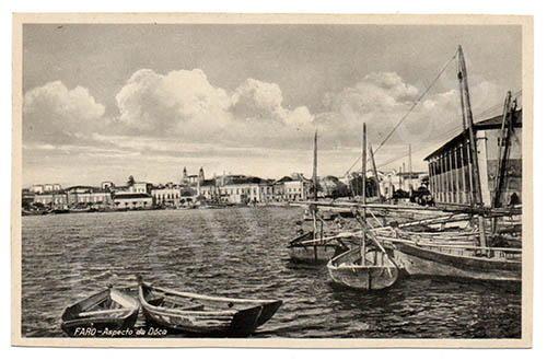 Postal antigo de Faro