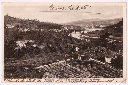Postal antigo de Amarante