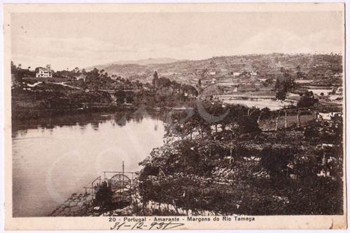 Postal antigo de Amarante