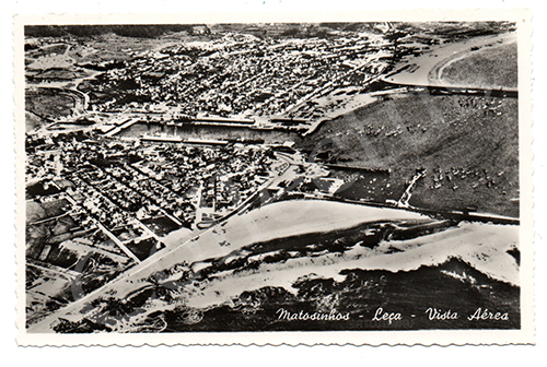 Postal antigo de Leça da Palmeira