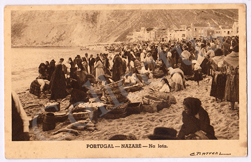 Postal antigo da Nazaré