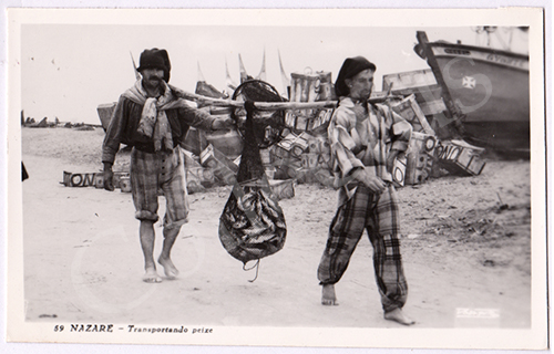 Postal antigo da Nazaré