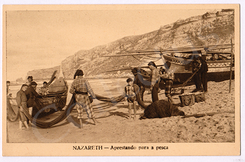 Postal antigo da Nazaré