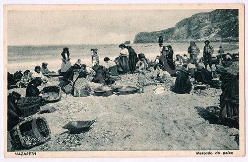 Postal antigo da Nazaré