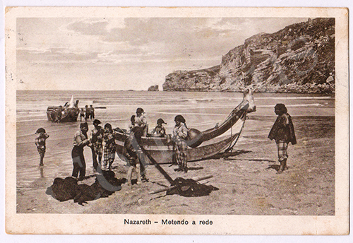 Postal antigo da Nazaré