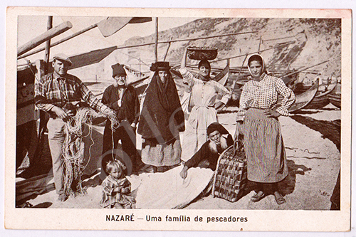 Postal antigo da Nazaré