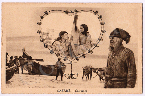 Postal antigo da Nazaré